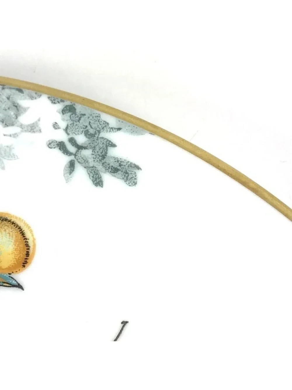 Hermes Plate Equator Sketch 27 Bird Pottery White
